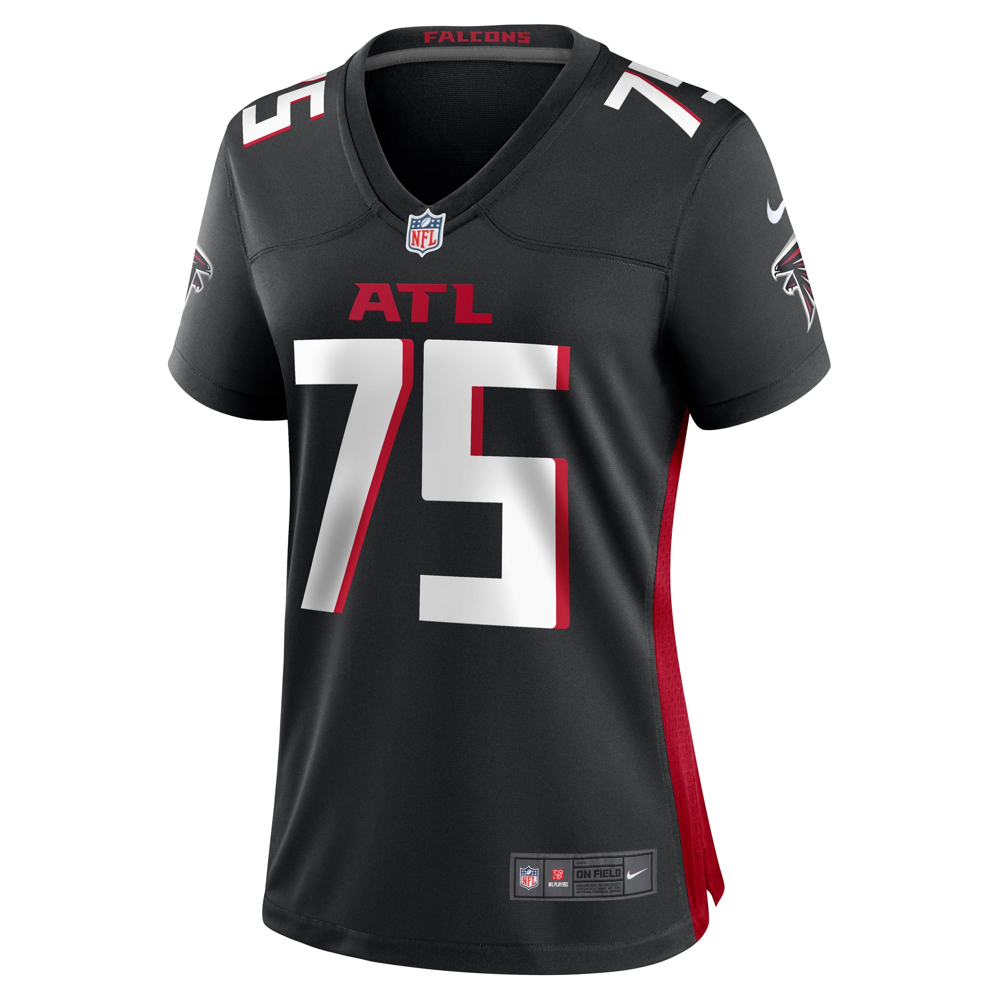 Atlanta Falcons Eli Ankou Black Game NFL Jersey Women's