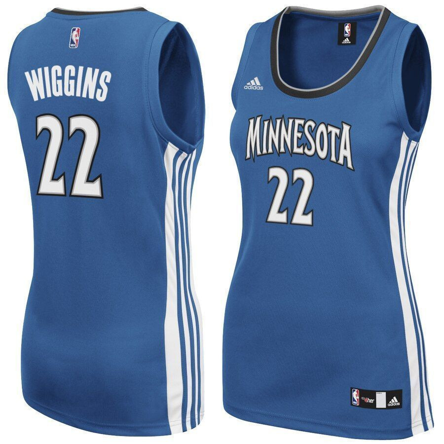 Andrew Wiggins Minnesota Timberwolves Road Light Blue NBA Jersey Women's