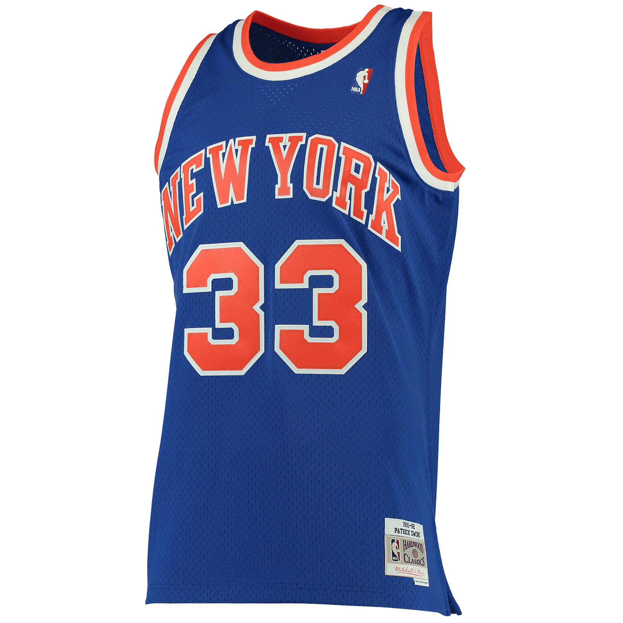Patrick Ewing New York Knicks Mitchell Ness 1991-92 Hardwood Classics Swingman Blue NBA Jersey Men's