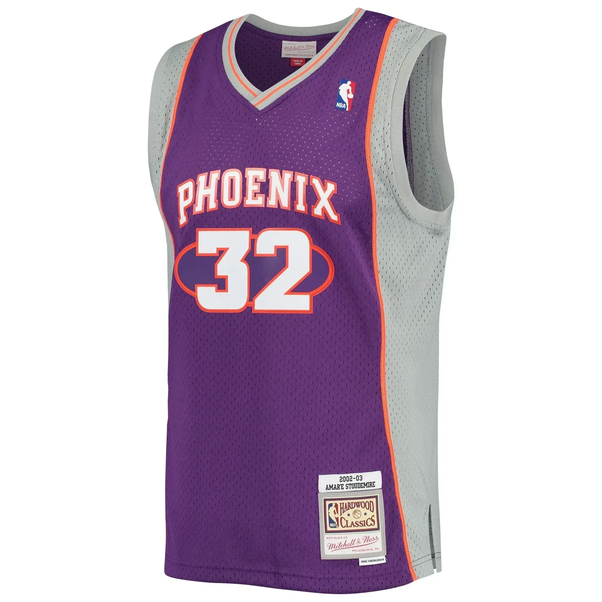 Amar'e Stoudemire Phoenix Suns Mitchell Ness 2002-2003 Hardwood Classics Swingman Purple NBA Jersey Men's