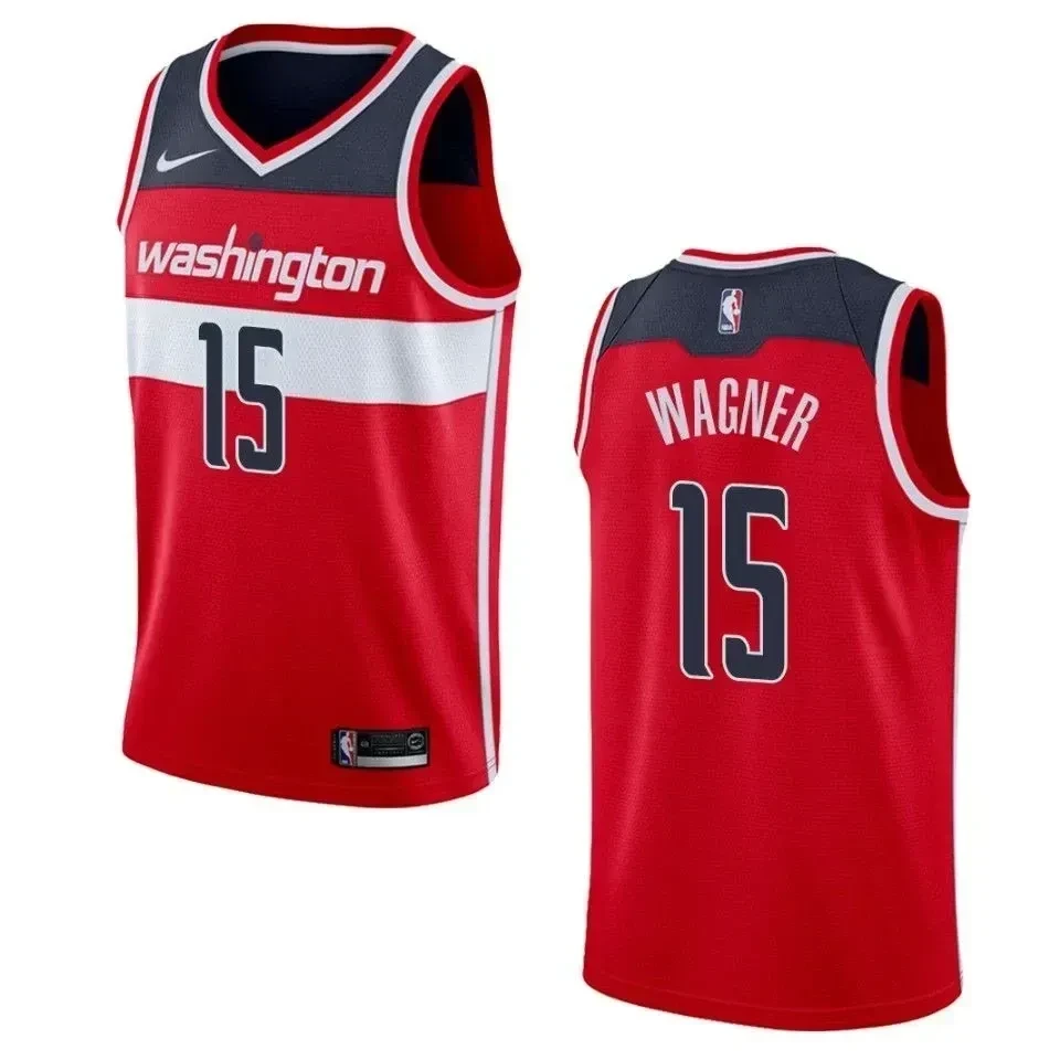 Washington Wizards 15 Moritz Wagner Icon Swingman Red NBA Jersey Men's