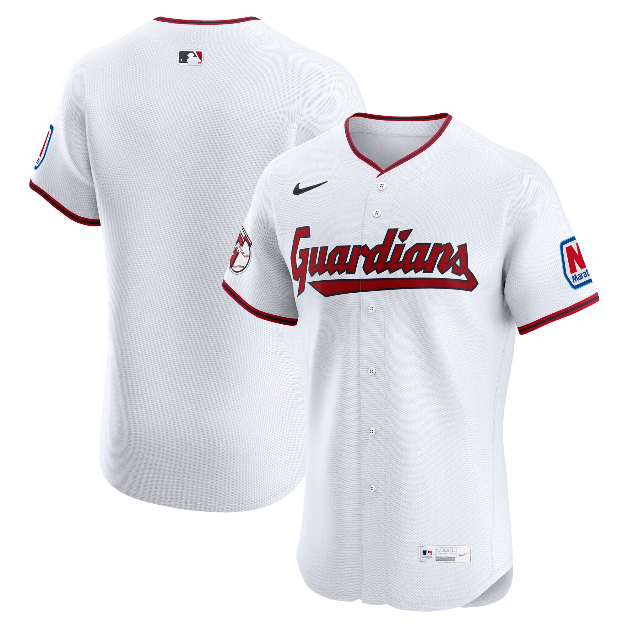 Cleveland Guardians White Home Elite MLB Jersey Men's