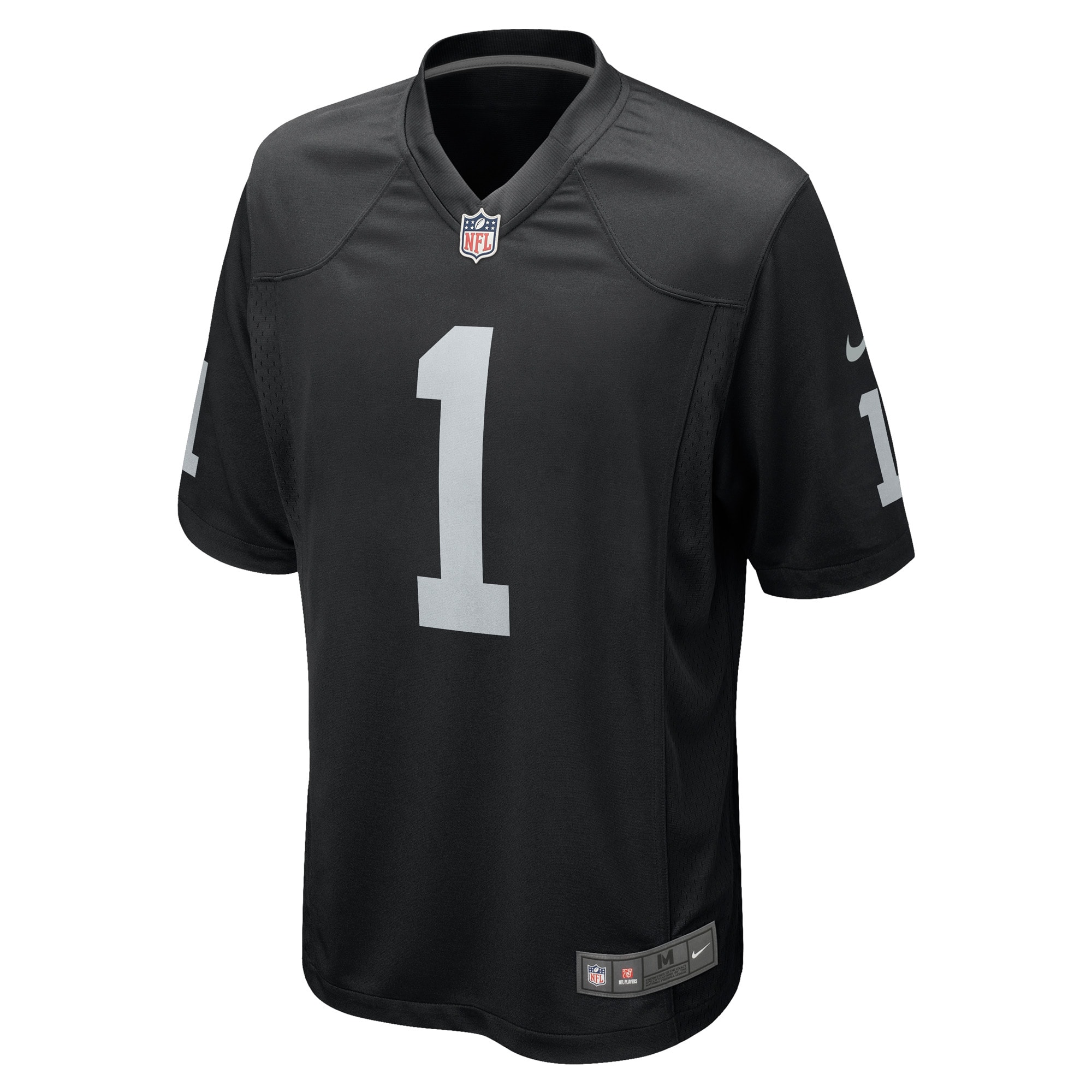 Las Vegas Raiders Number 1 Groom Black Game NFL Jersey Men's