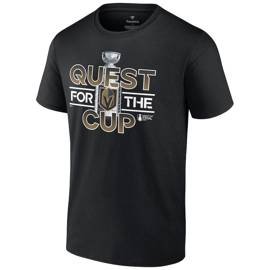 Vegas Golden Knights 2023 Stanley Cup Final Quest T-Shirt Black NHL Jersey Men's
