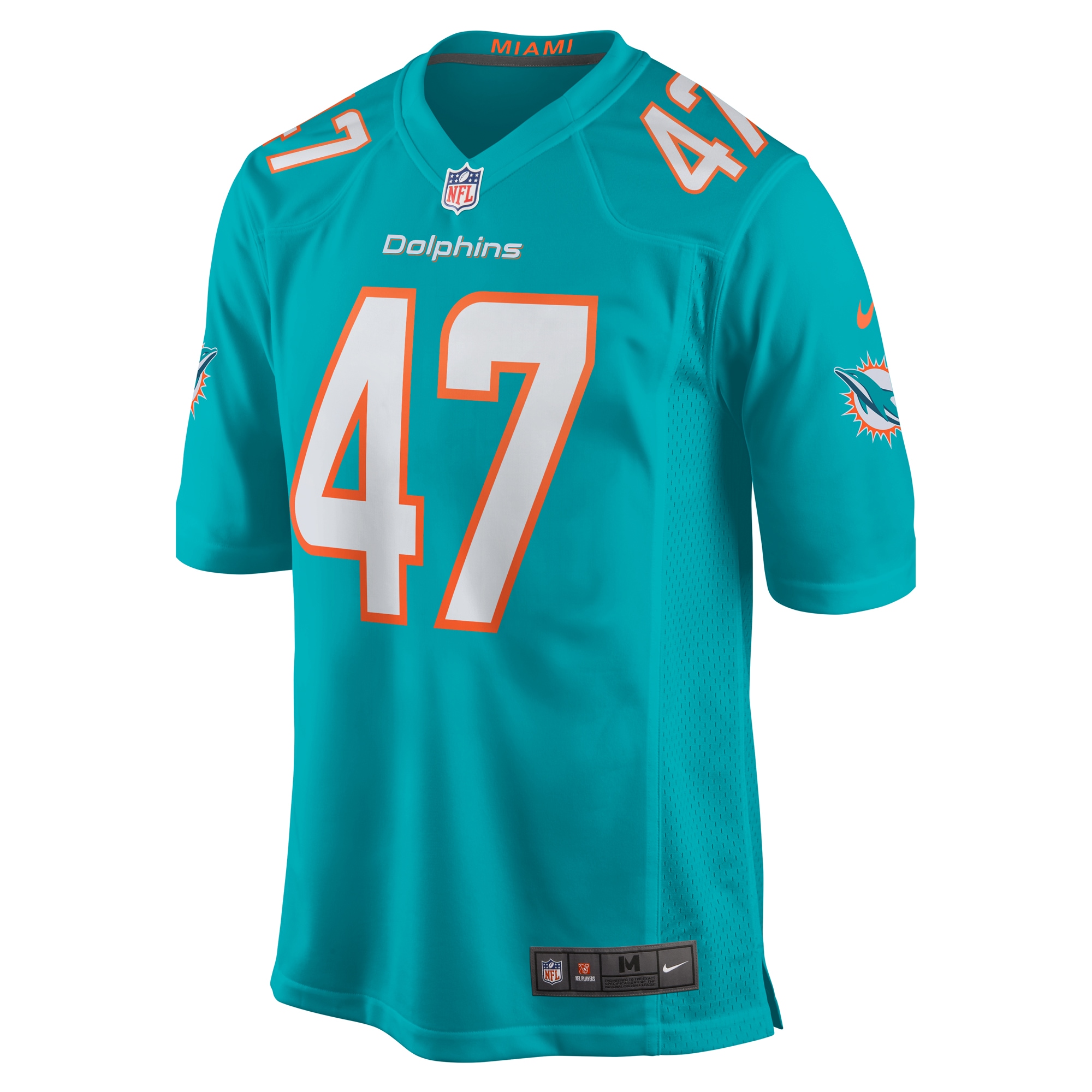 Miami Dolphins Cam Brown Aqua Game NFL Jersey Men's