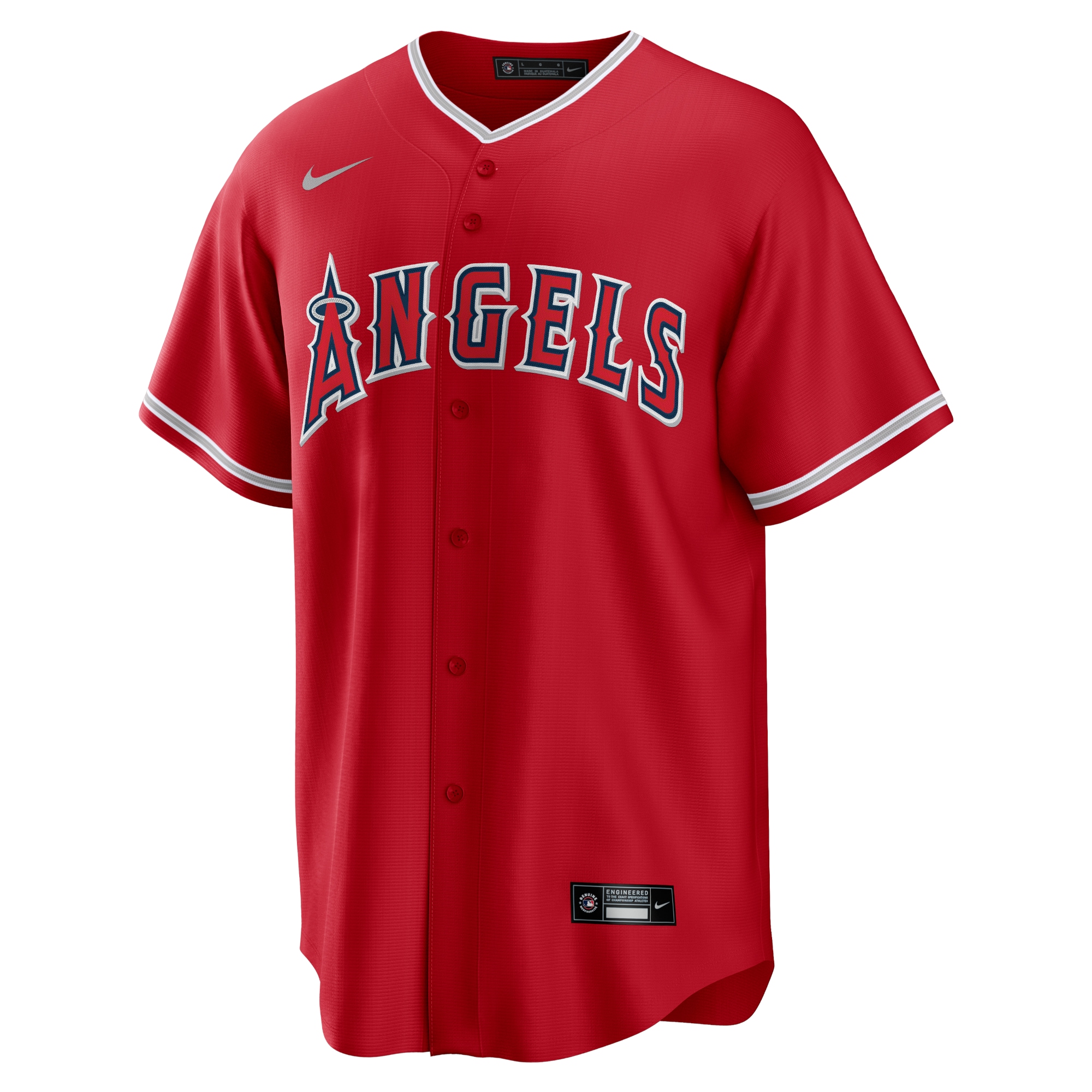 Los Angeles Angels Mike Trout Red Alternate Player Name MLB Jersey Men's