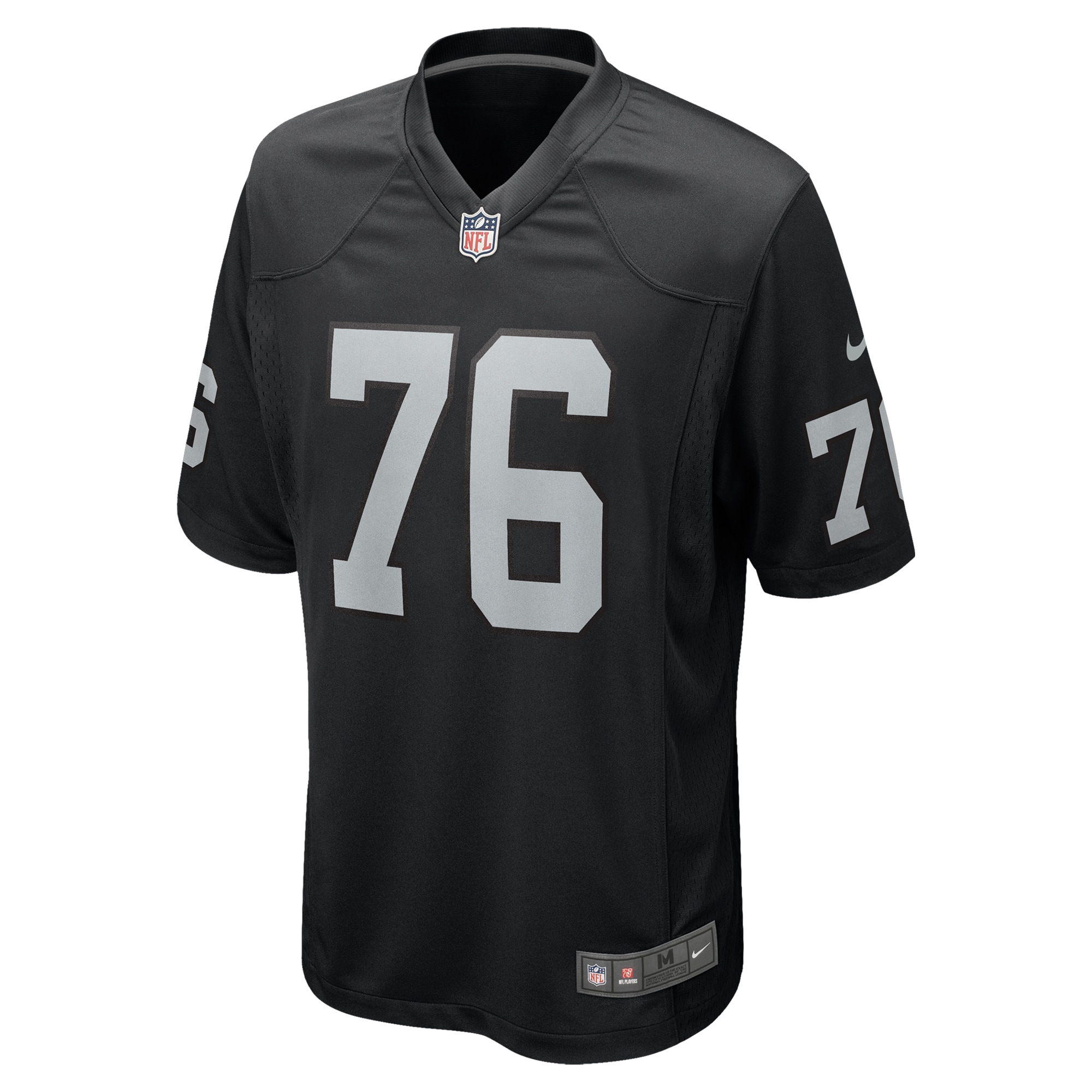 Las Vegas Raiders Ron Stone Jr. Black Team Game NFL Jersey Men's
