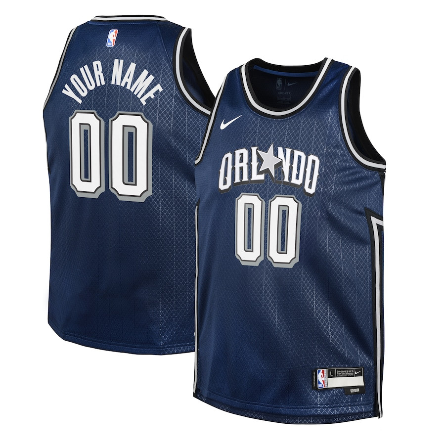 Orlando Magicc 2023/24 City Edition Swingman Custom Navy NBA Jersey Youth