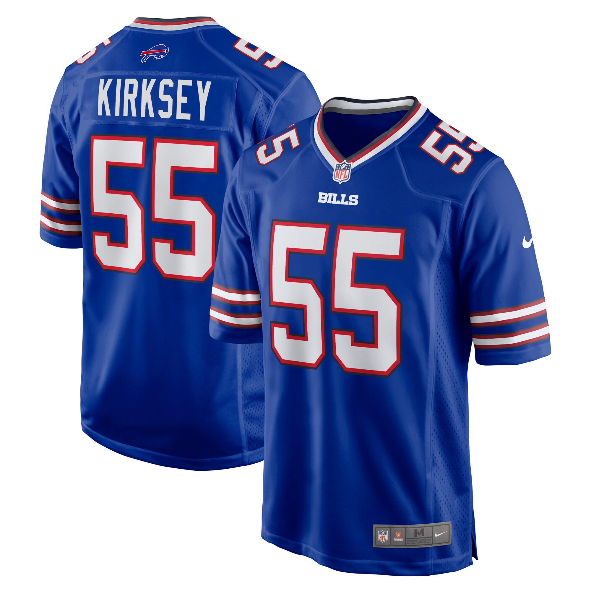 Buffalo Bills Christian Kirksey Royal Team Game NFL Jersey Men's
