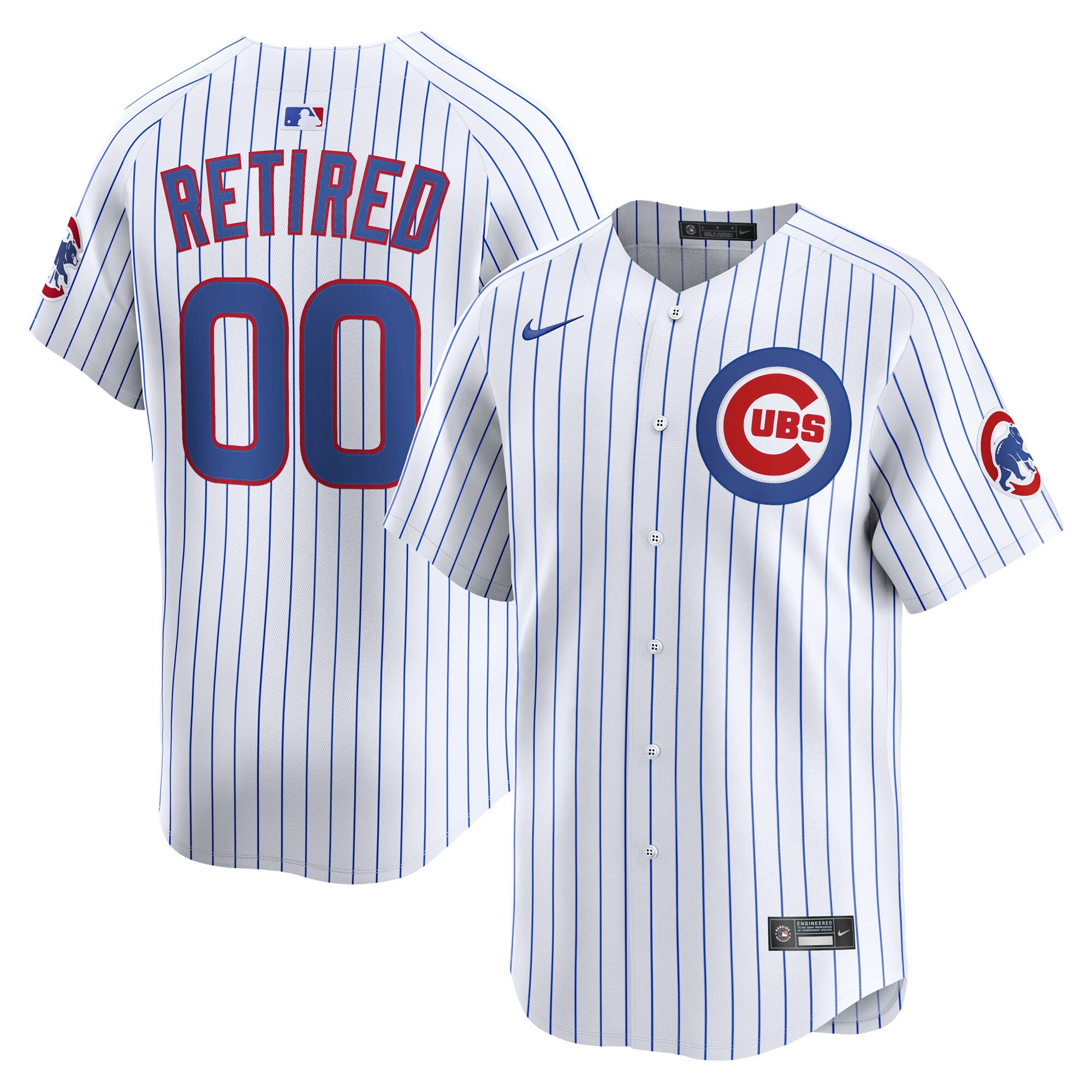 Chicago Cubs White Home Limited Pick-A-Player Retired Roster MLB Jersey Men's