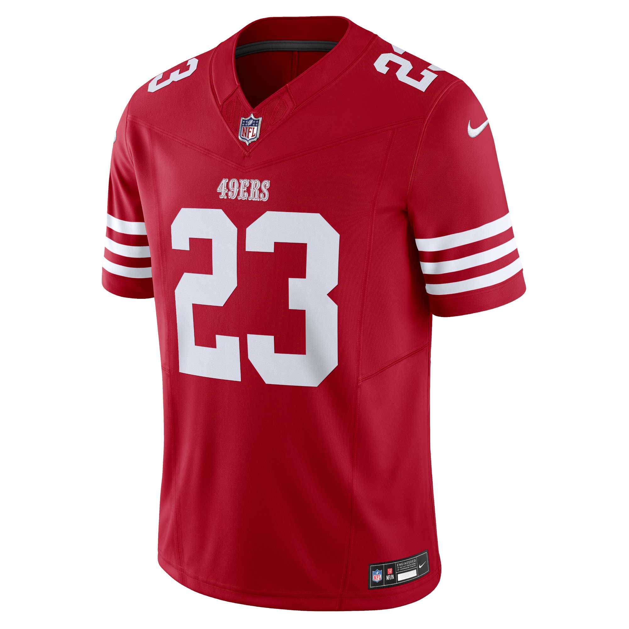 San Francisco 49ers Christian McCaffrey Scarlet Vapor F.U.S.E. Limited NFL Jersey Men's