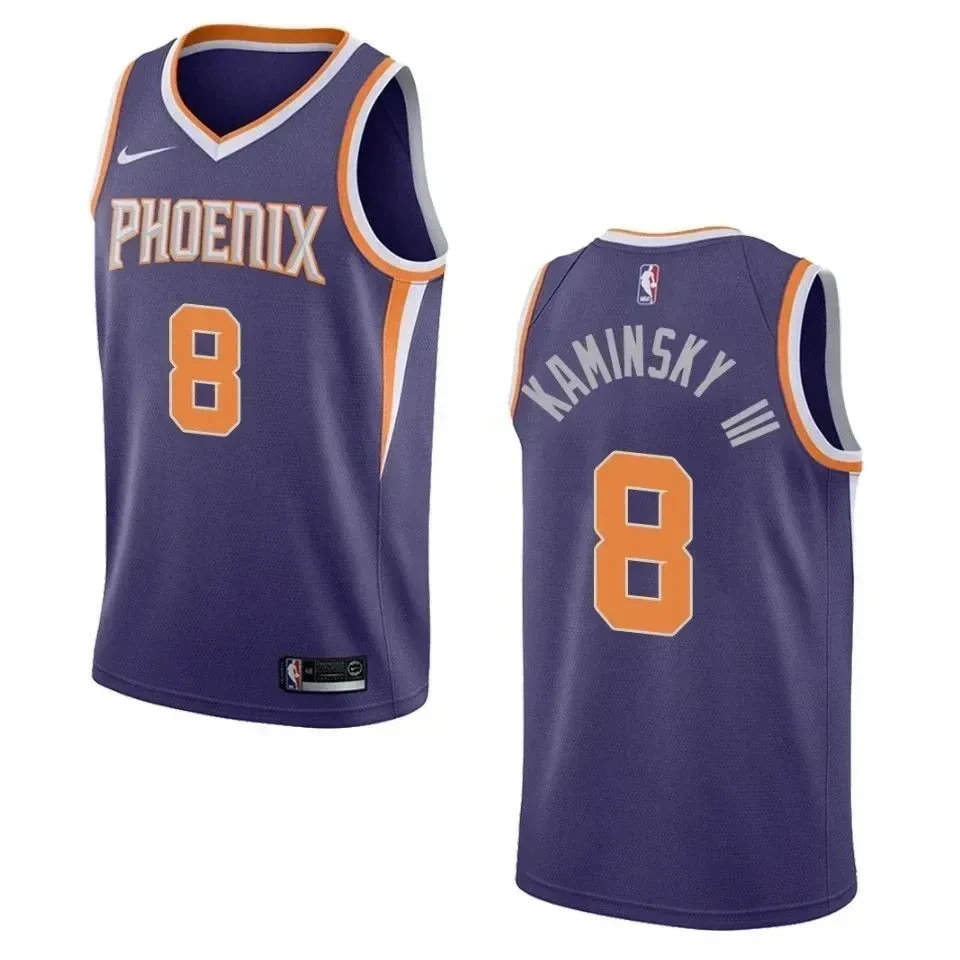 Phoenix Suns 8 Frank Kaminsky Iii Icon Swingman Purple NBA Jersey Men's