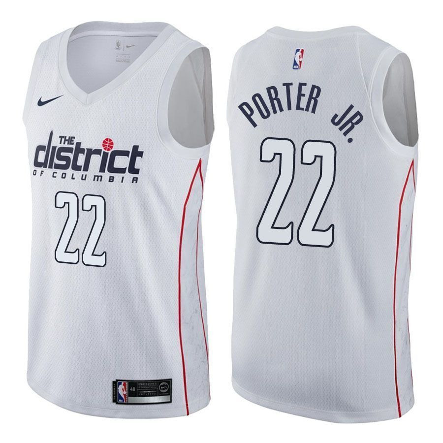 Washington Wizards Otto Porter Jr. 22 City Editio White NBA Jersey Men's