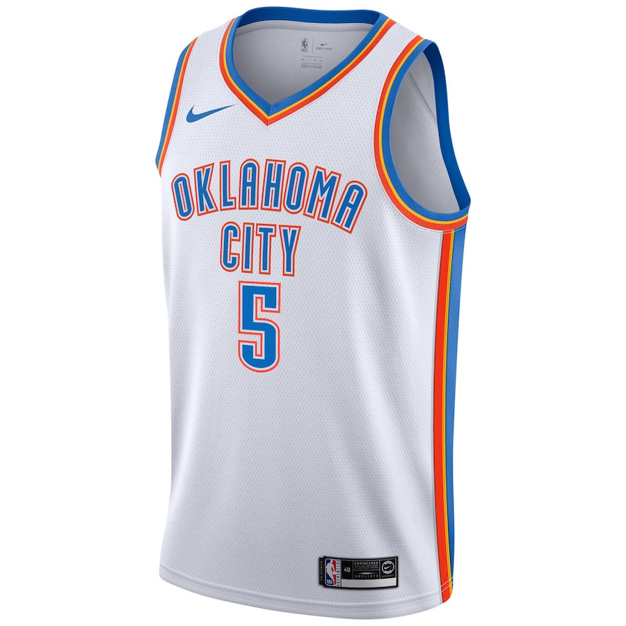 Luguentz Dort 5 Oklahoma City Thunde Unisex Swingman Association Editio White NBA Jersey Unisex