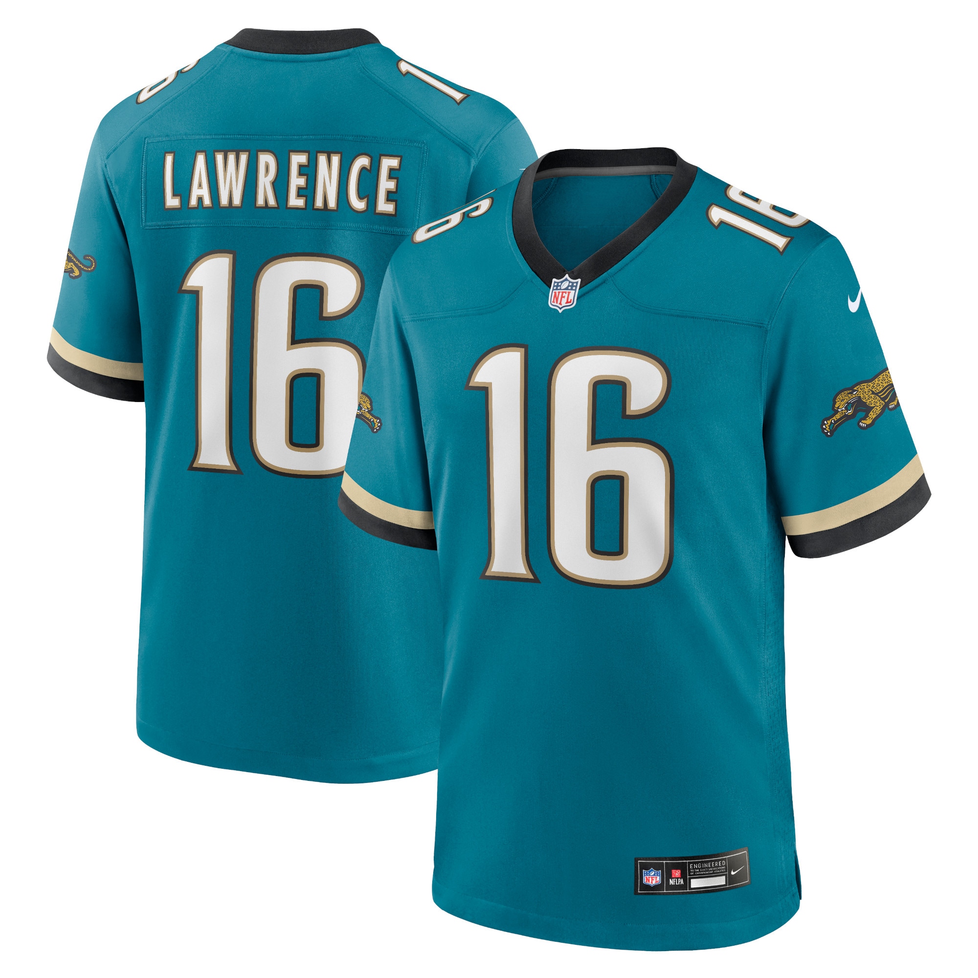 Jacksonville Jaguars Trevor Lawrence Teal Prowler Throwback Player Game NFL Jersey Men's
