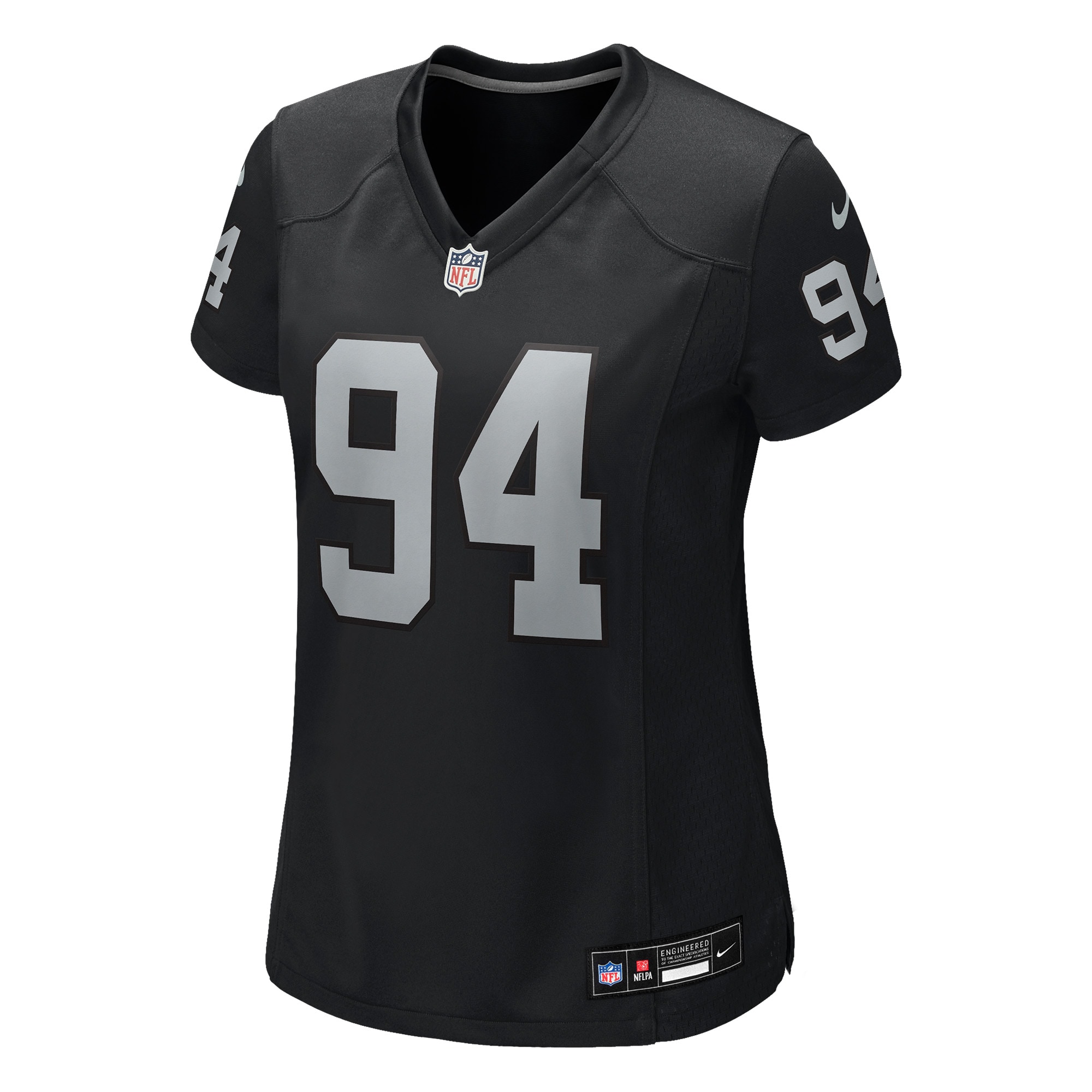 Las Vegas Raiders Christian Wilkins Black Team Game NFL Jersey Women's