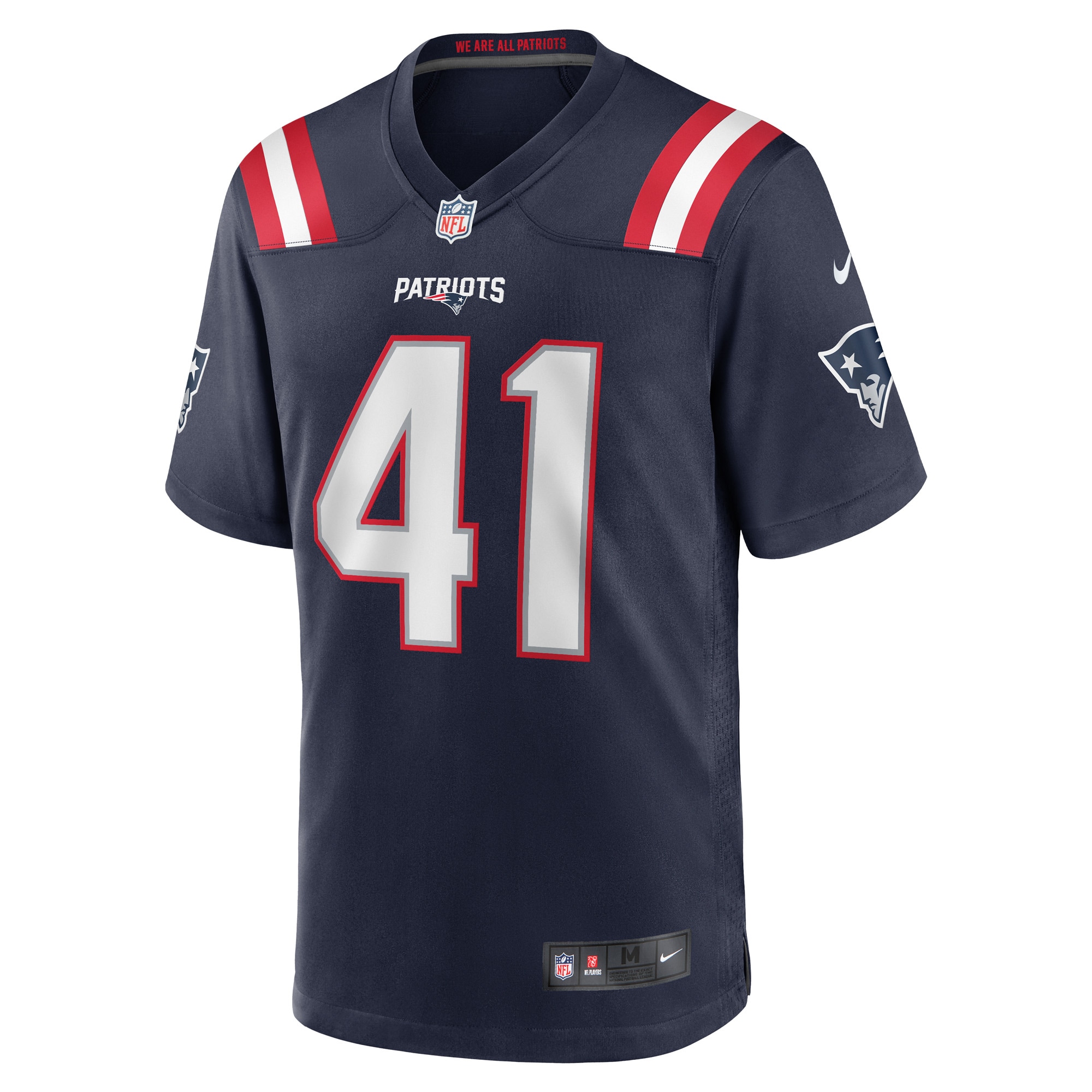 New England Patriots Brenden Schooler Navy Game Player NFL Jersey Men's