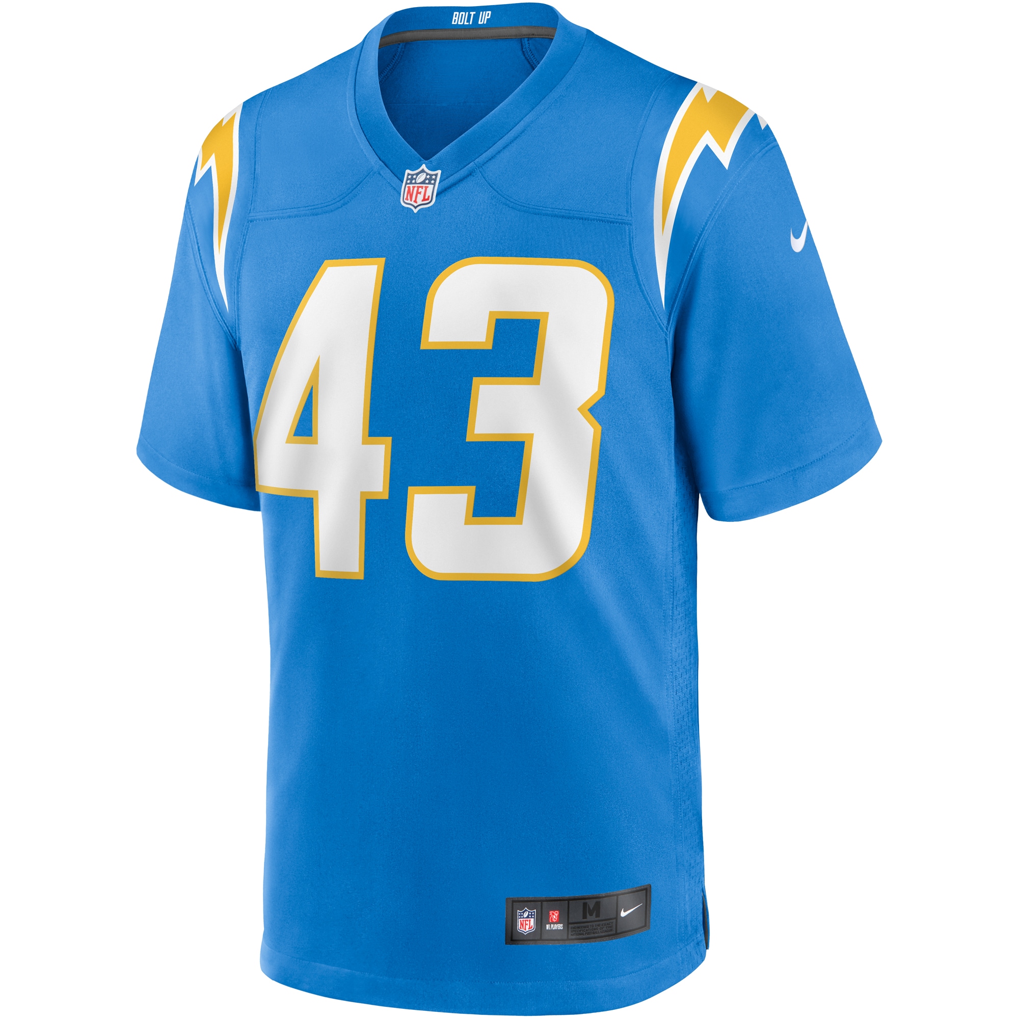 Los Angeles Chargers Michael Davis Powder Blue Game NFL Jersey Men's