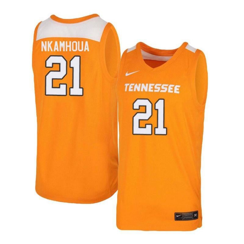 21 Olivier Nkamhoua Orang White Elite Tennessee Volunteers NCAA Jersey Men's