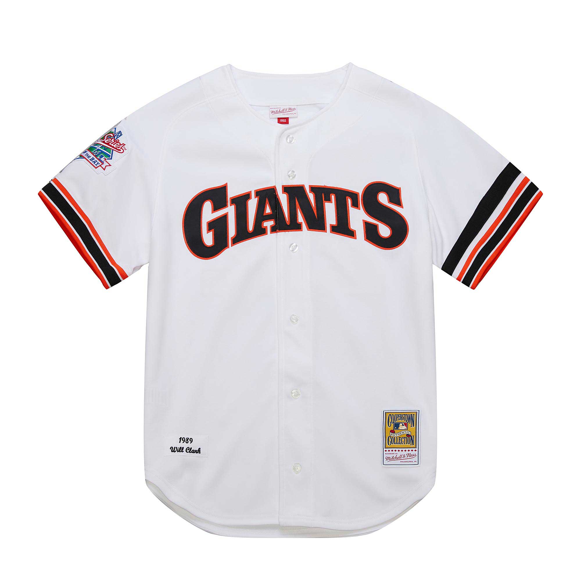 San Francisco Giants Will Clark Mitchell Ness White Cooperstown Collection 1989 MLB Jersey Men's