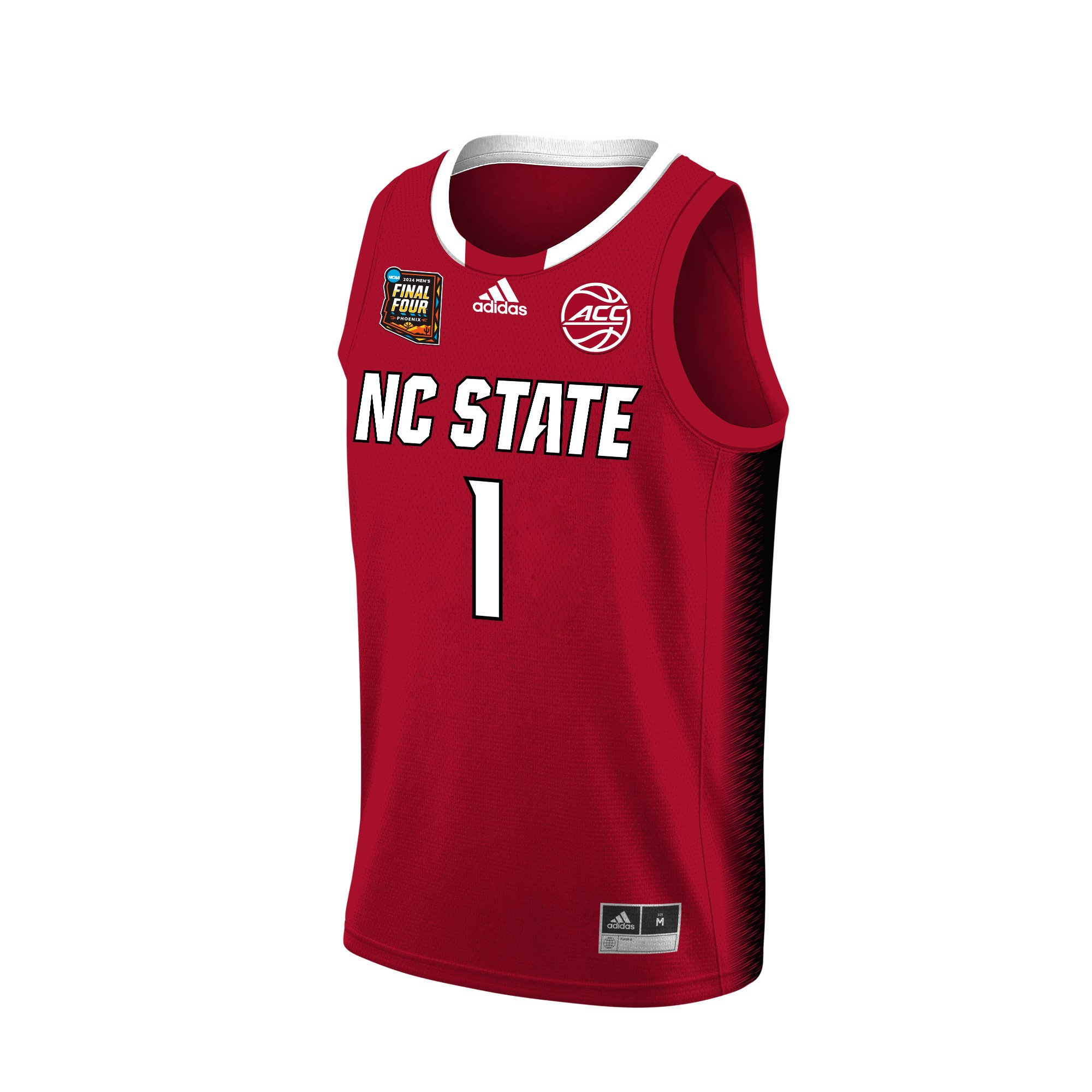 Jayden Taylor NC State 2024 Final Four Patch Re White NCAA Jersey Men's