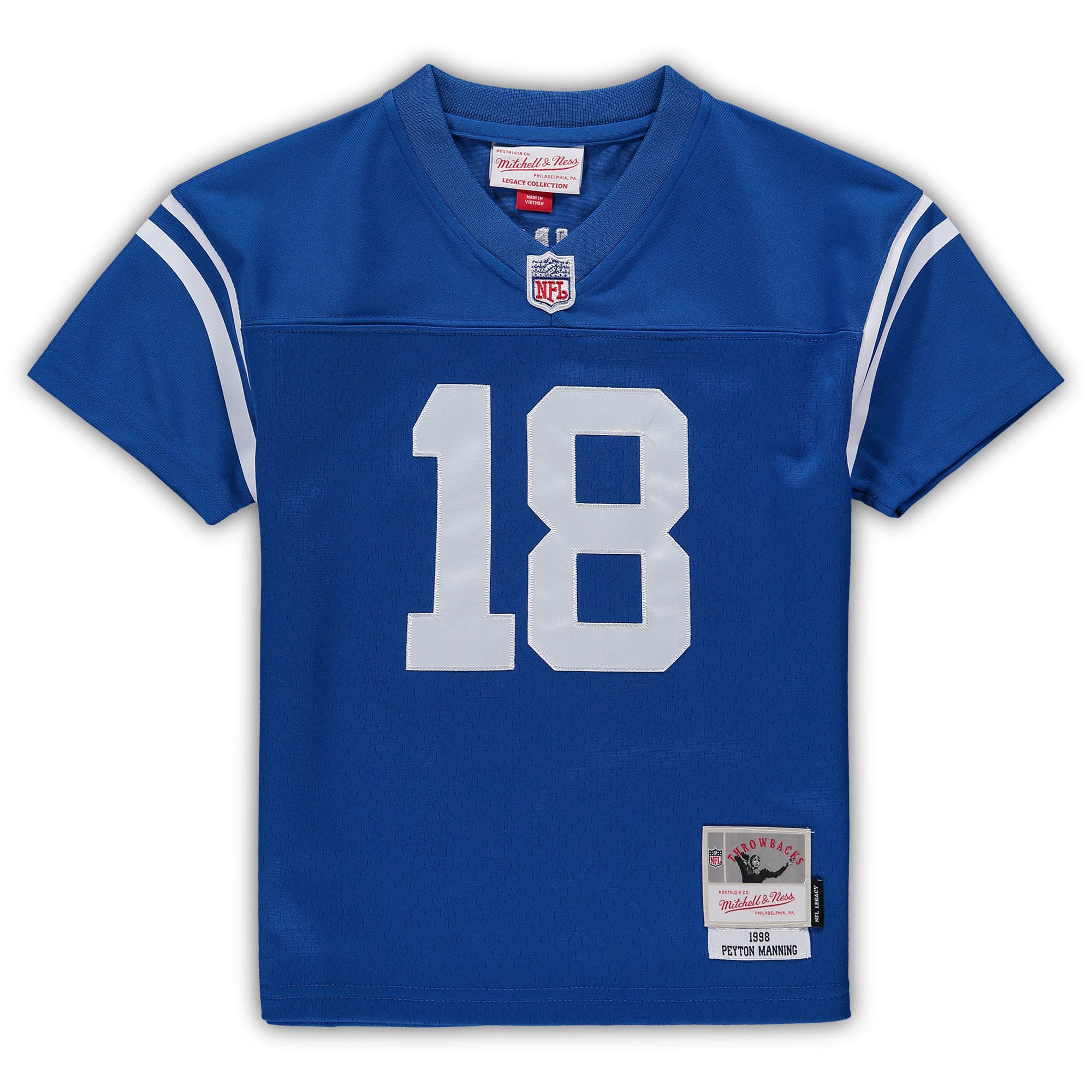 Preschool Indianapolis Colts Peyton Manning Mitchell Ness Royal Retired Legacy NFL Jersey Men's