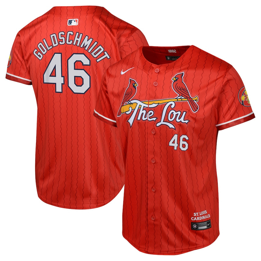 Paul Goldschmidt 46 St. Louis Cardinals 2024 City Connect Limited Red MLB Jersey Youth