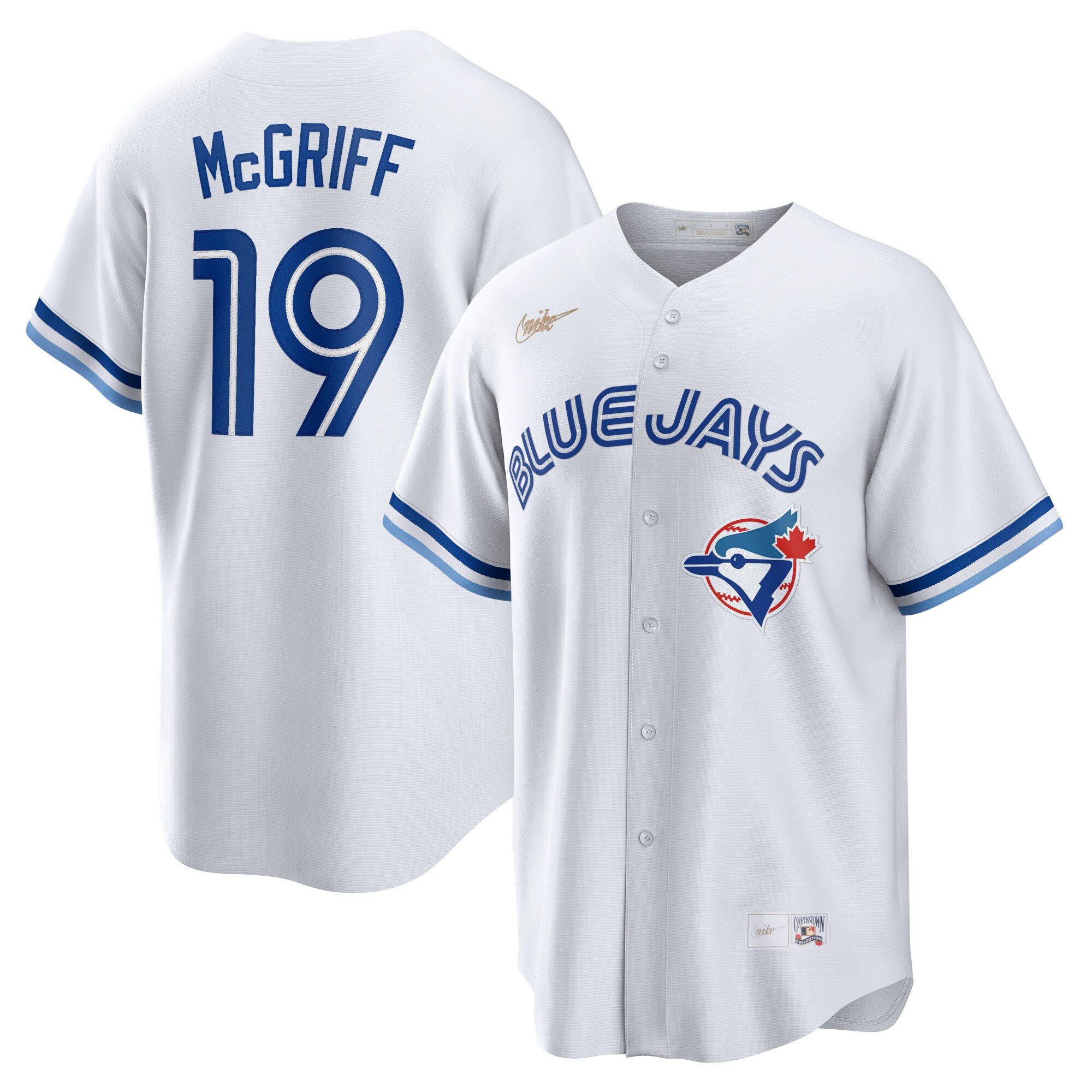 Toronto Blue Jays Fred McGriff White Cooperstown Collection 2023 Hall of Fame Inline MLB Jersey Men's