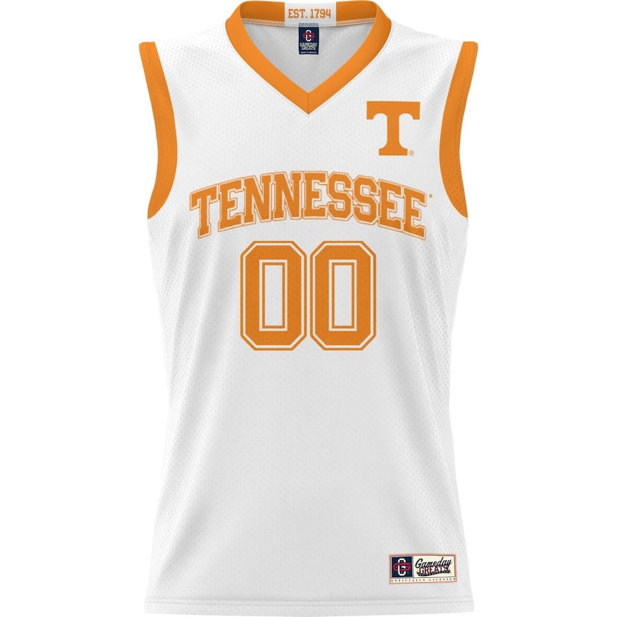 Tennessee Volunteers NIL Custom White NCAA Jersey Men's