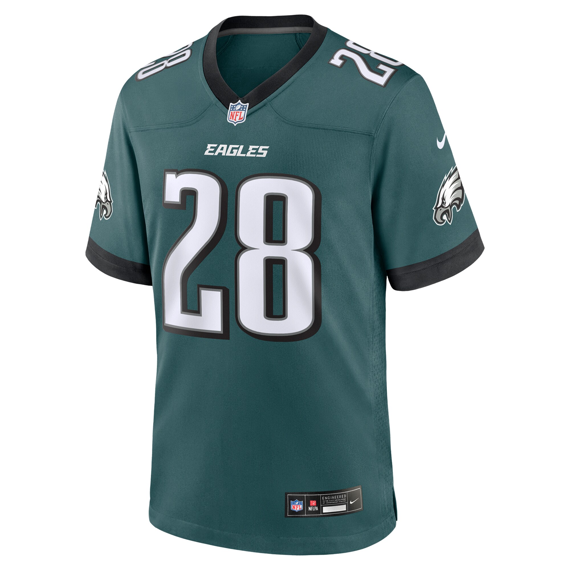 Philadelphia Eagles Will Shipley Midnight Green Team Game NFL Jersey Men's