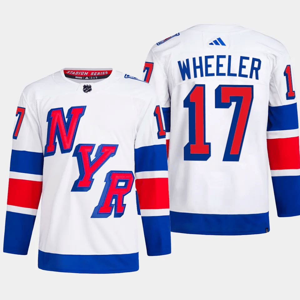 Blake Wheeler 17 New York Rangers 2024 Stadium Series Primegreen White NHL Jersey Men's