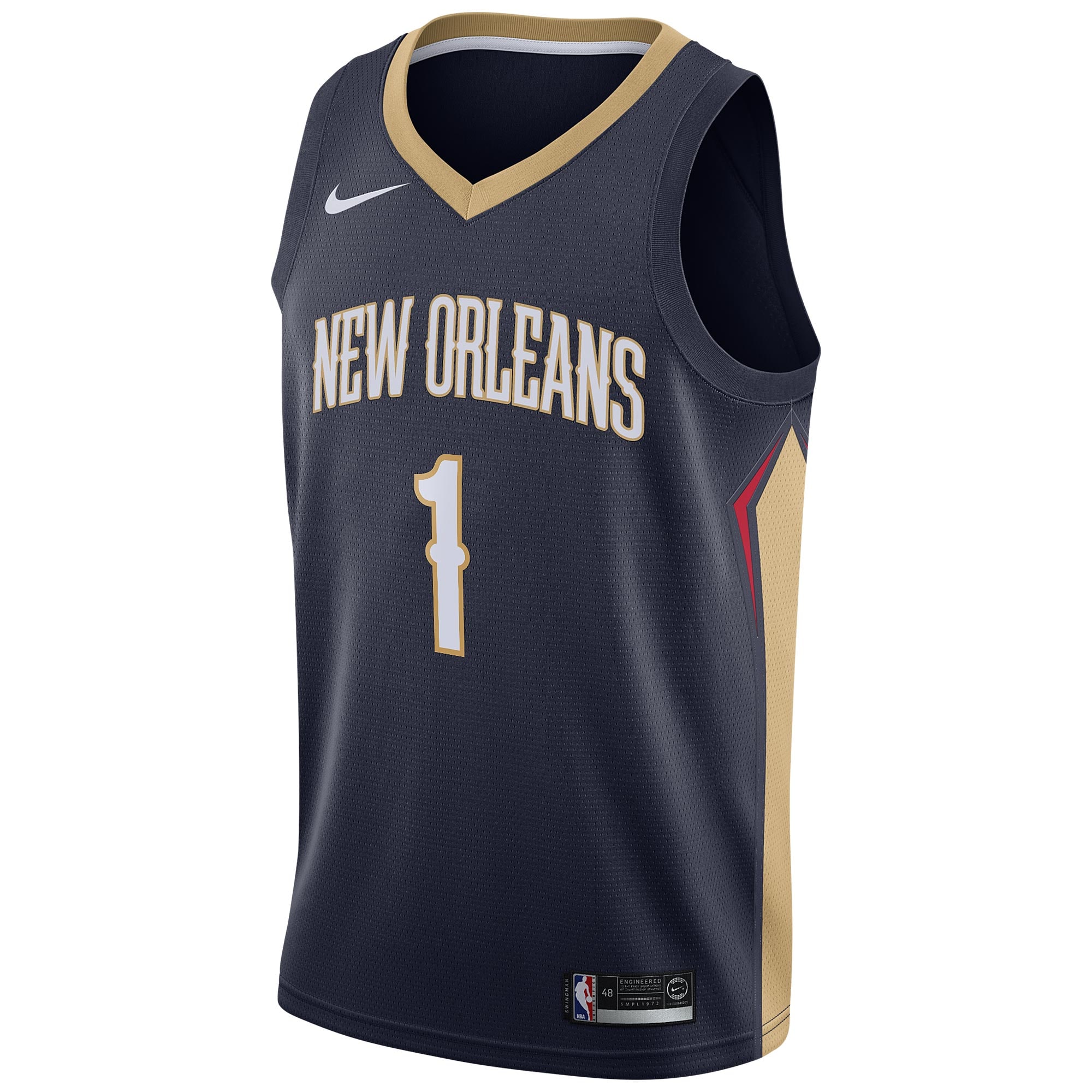 New Orleans Pelicans Icon Swingman Zion Williamso NBA Jersey Youth