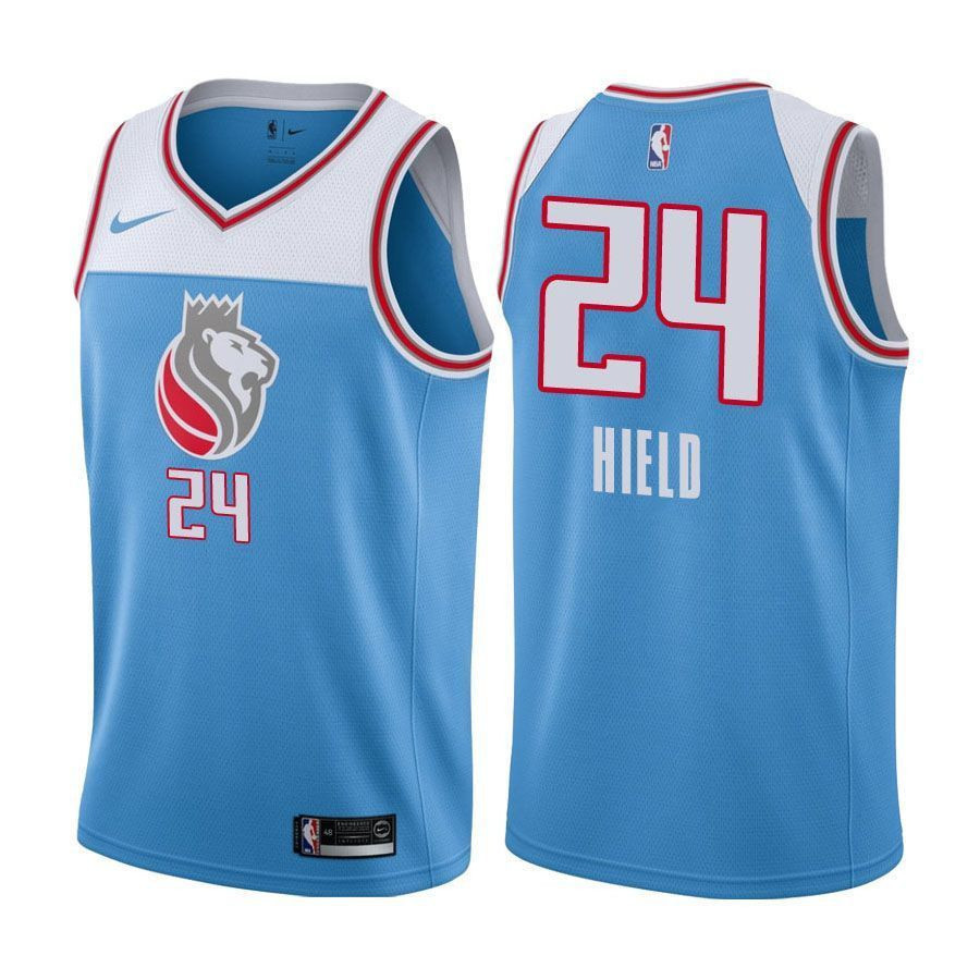 Sacramento Kings Buddy Hield 24 City Edition Blue NBA Jersey Men's