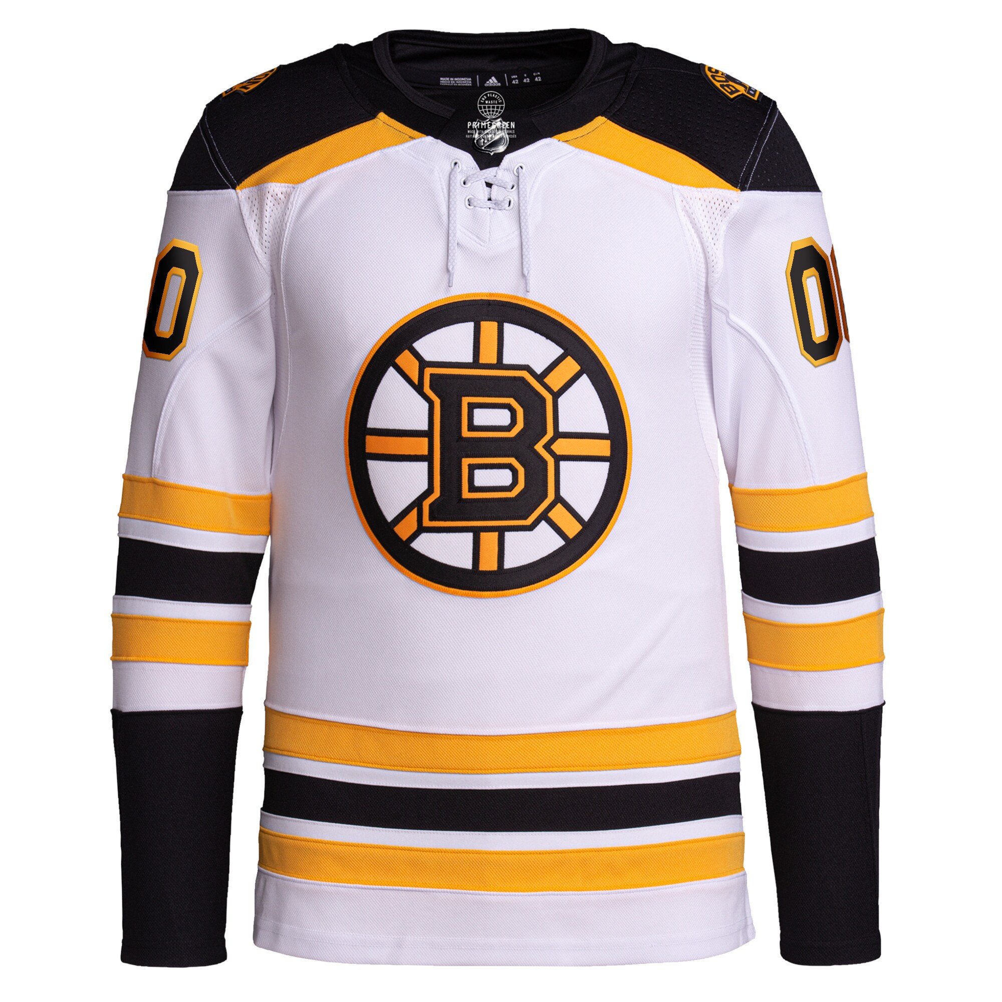 Boston Bruins Away Primegreen Custom Black NHL Jersey Men's