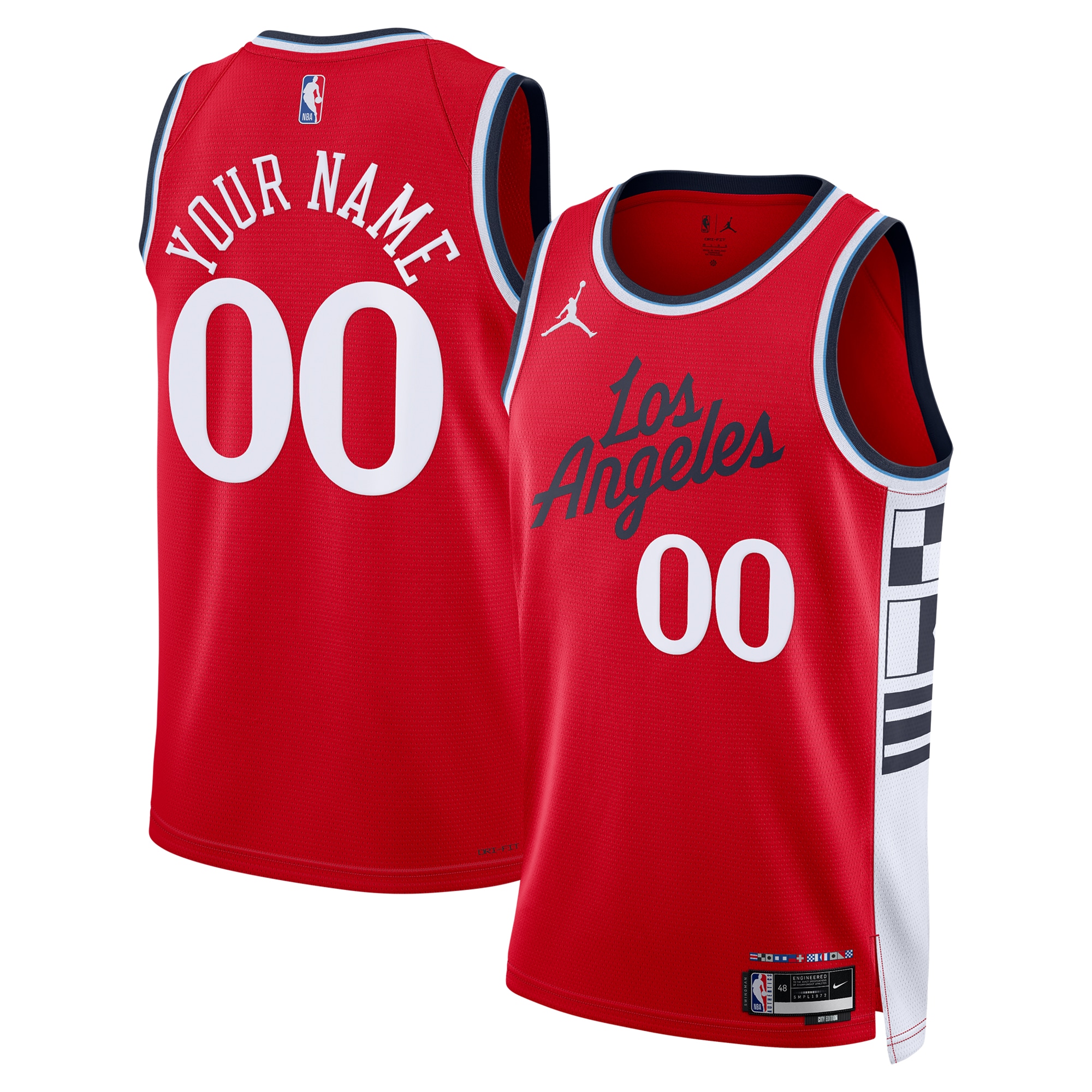 Los Angeles Clippers Jordan Statement Edition Swingman Custom NBA Jersey Men's
