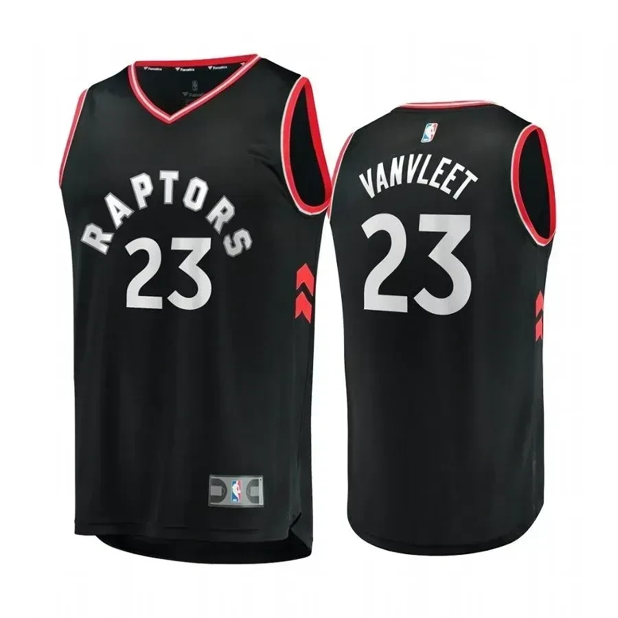 Toronto Raptors Fred Vanvleet Black Statet NBA Jersey Men's