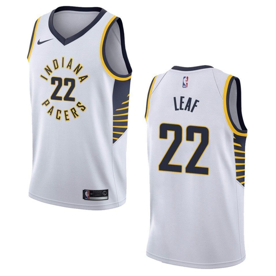 Indiana Pacers 22 T.j. Leaf Association Swingman White NBA Jersey Men's