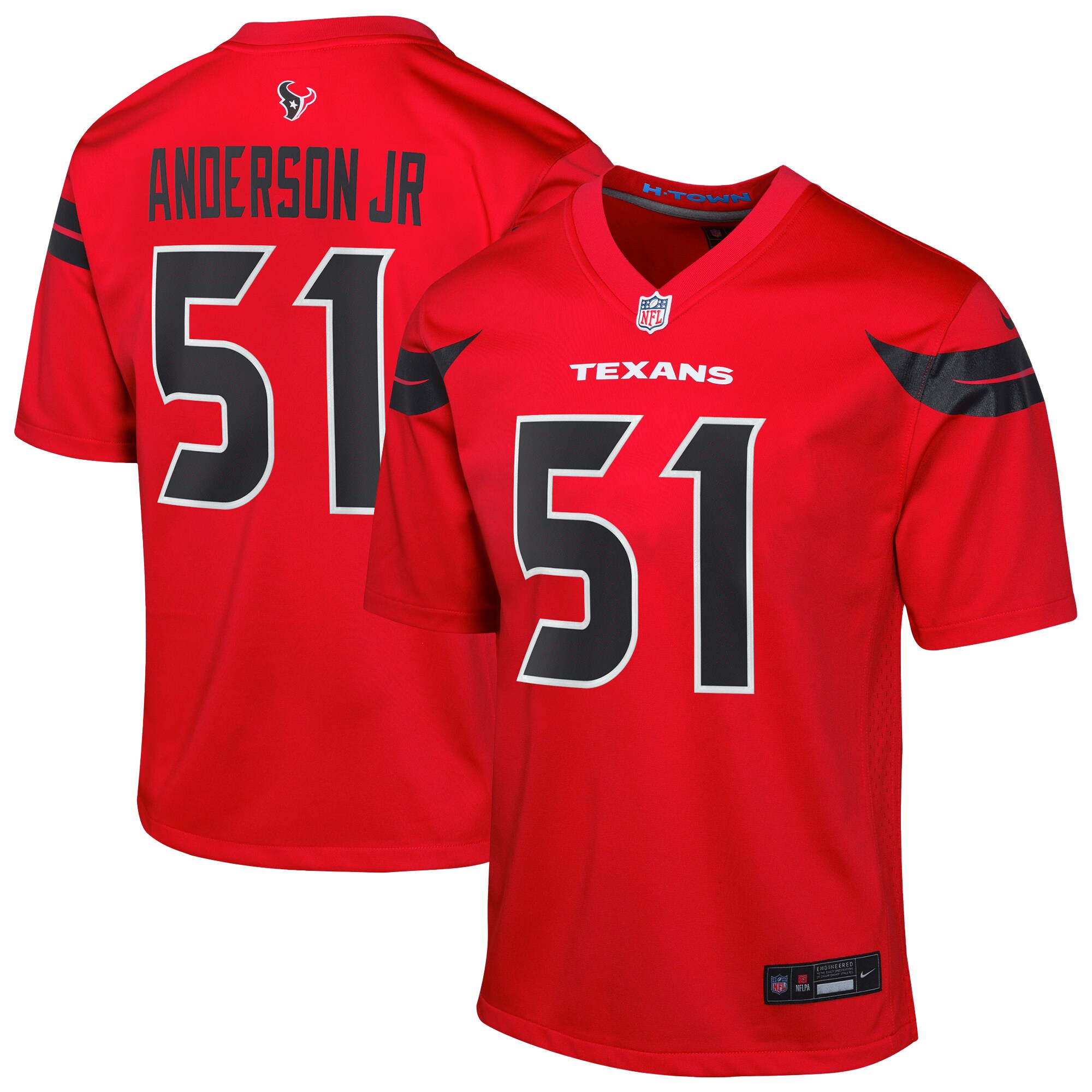 Houston Texans Will Anderson Jr. Red Alternate Game NFL Jersey Youth
