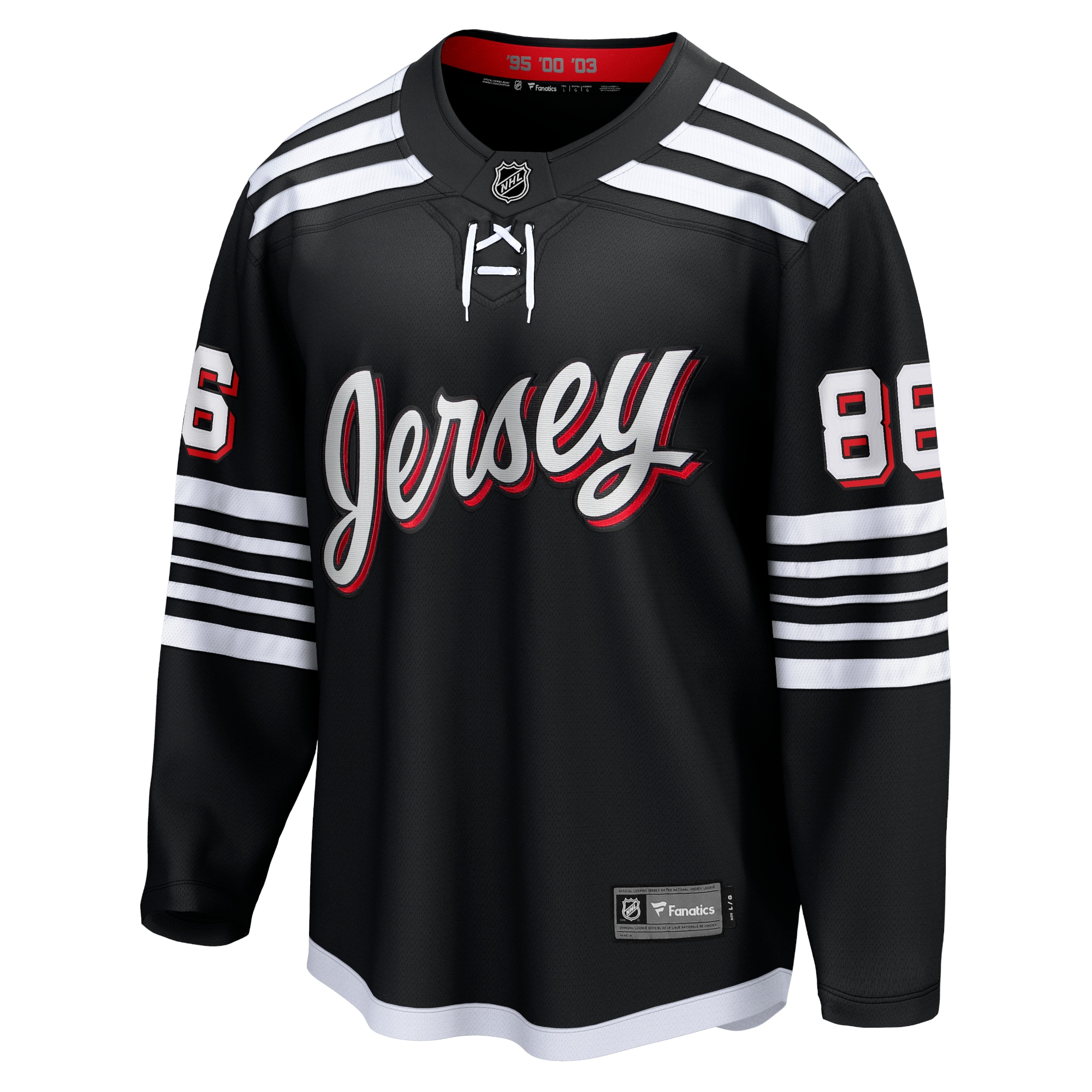 New Jersey Devils Jack Hughes Black Alternate Premier Breakaway Player NHL Jersey Men's