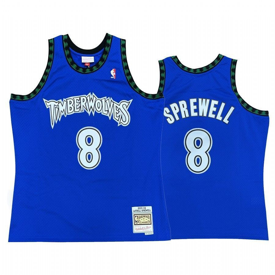 Minnesota Timberwolves Latrell Sprewell 8 Hardwood Classics NBA Jersey Men's