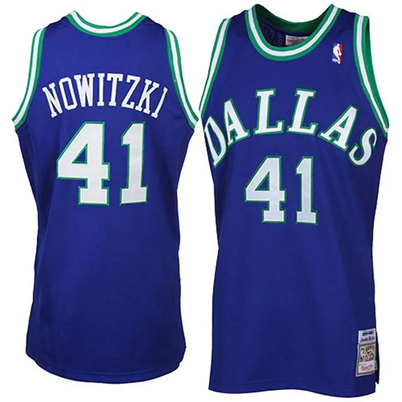 Dirk Nowitzki Mitchell Ness Dallas Mavericks Throwback NBA Jersey Men's