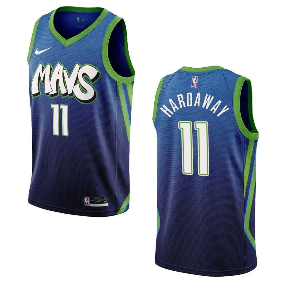 Dallas Mavericks 11 Tim Hardaway Jr. City Edition Swingman Blue NBA Jersey Men's