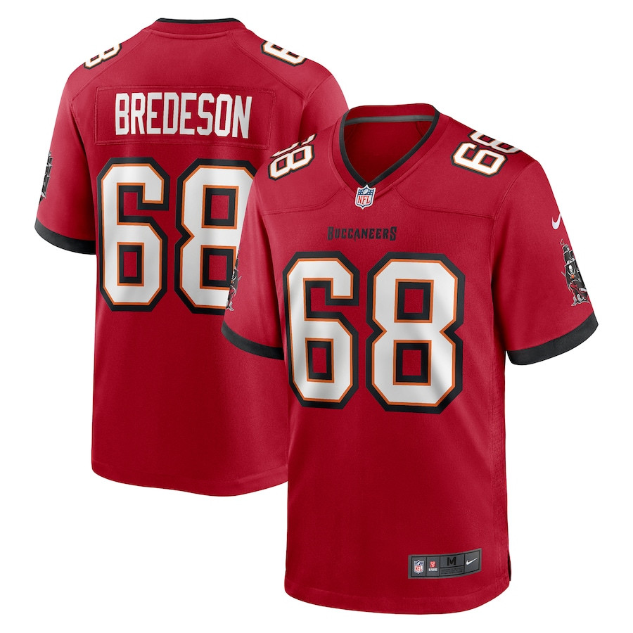 Ben Bredeson 68 Tampa Bay Buccaneers Game Red NFL Jersey Men's