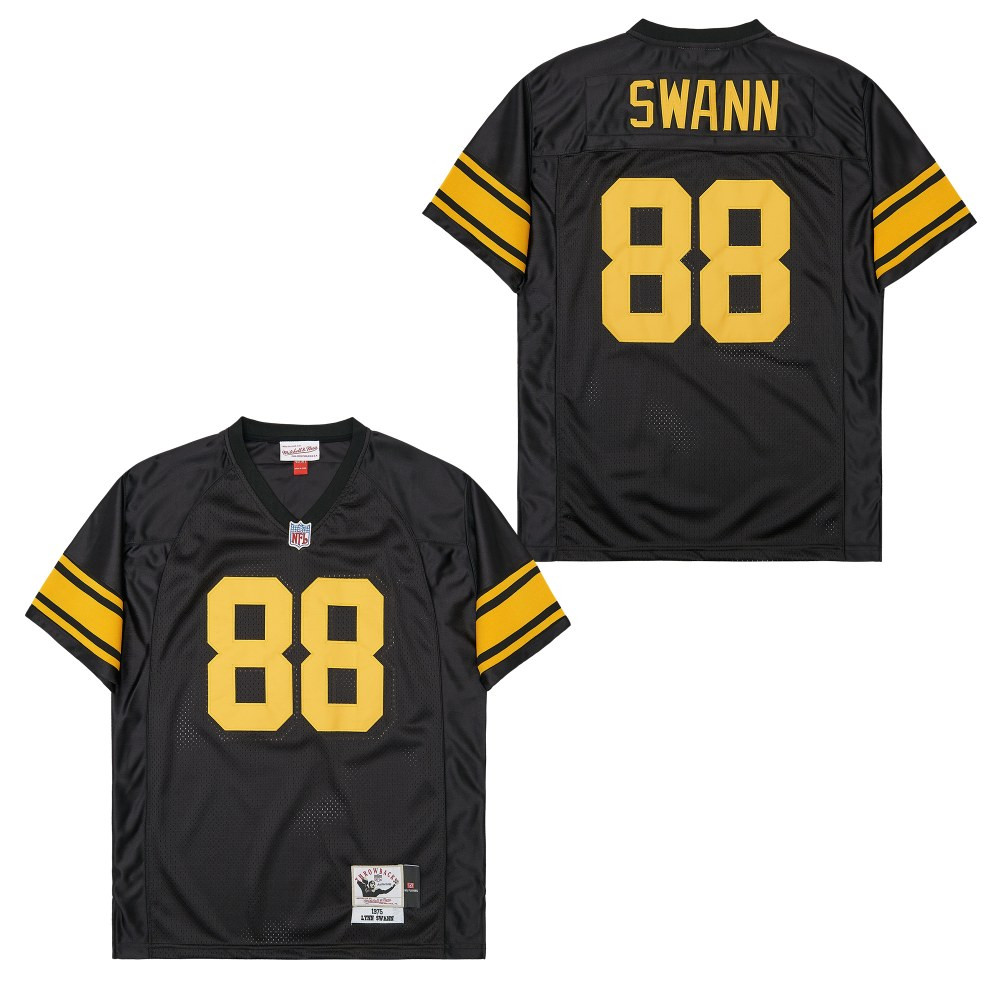 Lynn Swann 88 Pittsburgh Steelers Retro Throwback Black NFL Jersey Men's