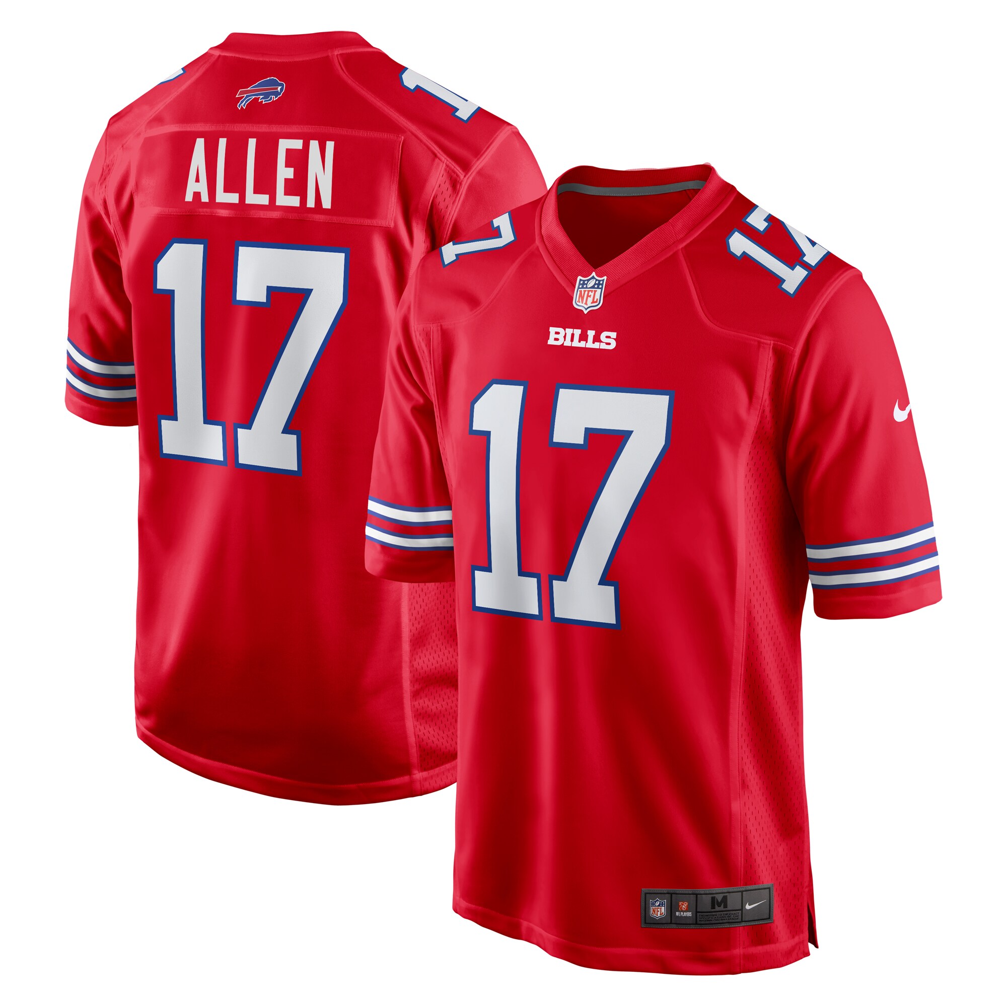 Buffalo Bills Josh Allen Red Alternate Game NFL Jersey Men's