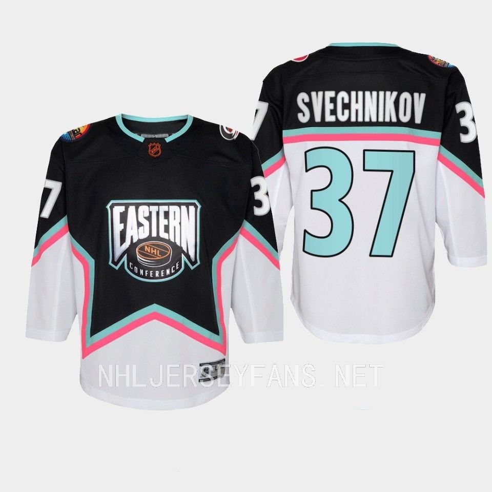 Jack Hughes 86 New Jersey Devils 2023 All Star Game Black Equipment NHL Jersey Men's