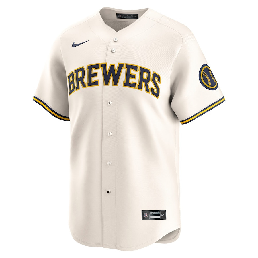 Milwaukee Brewers 2024 Jackie Robinson Day Home Limited Cream MLB Jersey Men's