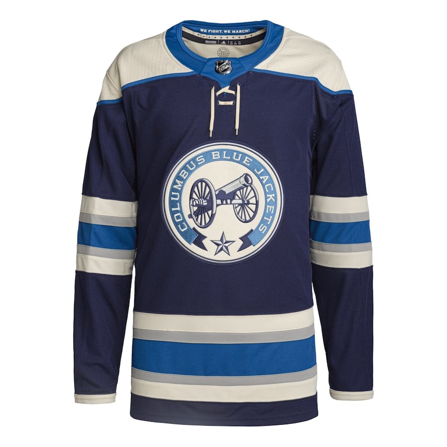 Columbus Blue Jackets Alternate Primegreen Navy NHL Jersey Men's