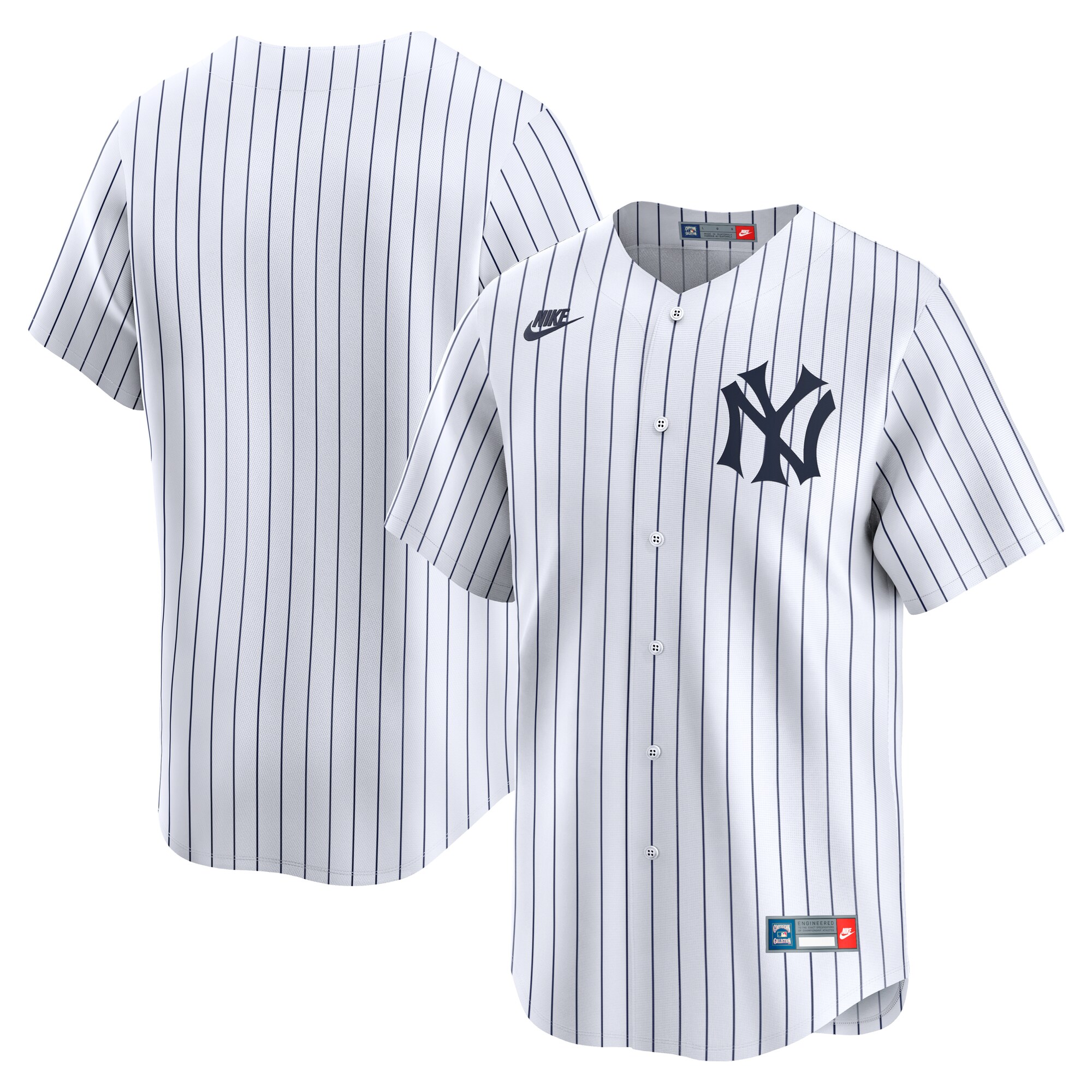 New York Yankees White Throwback Cooperstown Collection Limited MLB Jersey Men's