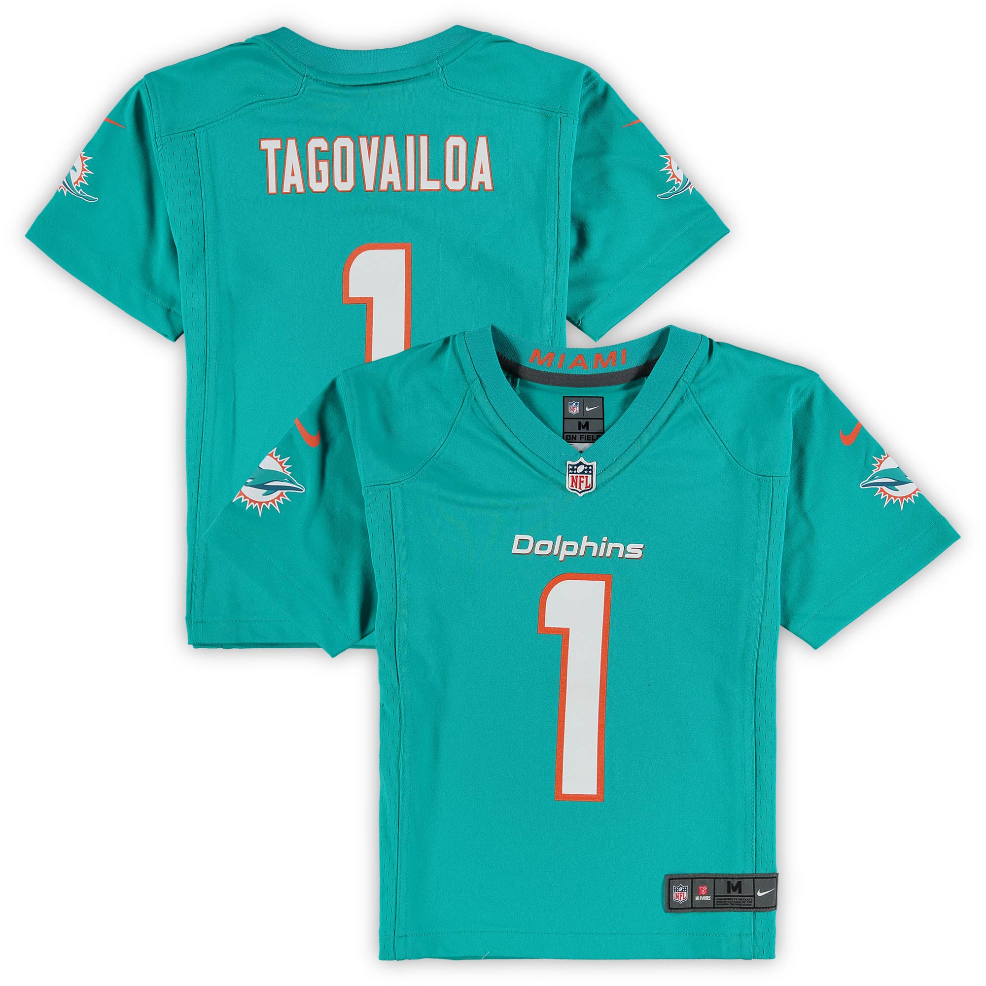 Preschool Miami Dolphins Tua Tagovailoa Aqua Game NFL Jersey Men's